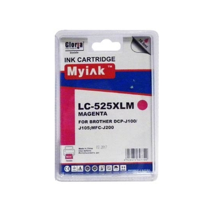 Картридж для Brother MFC-J200/DCP-J100/J105 (LC525XLM) Magenta (16,6ml, Dye) MyInk