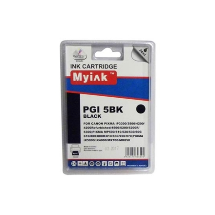 Картридж для CANON PGI-5BK PIXMA IP-3300/4200/5300 Black (24ml, Pigment) MyInk SAL