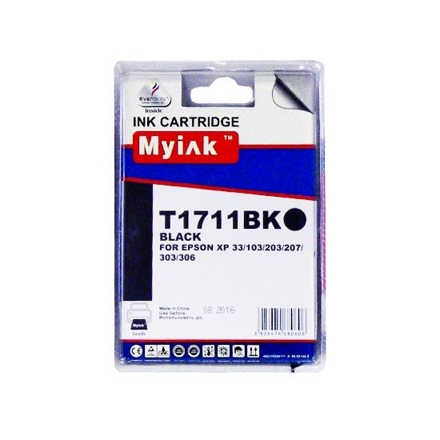 Картридж для (T1711) EPSON Expression Home XP-103/203/406 Black (14,6ml, Pigment) MyInk