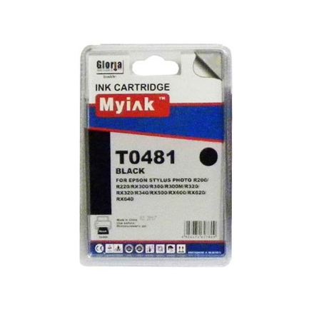 Картридж для (T0481) EPSON R200/300/RX500/600 Black (16ml, Dye) MyInk