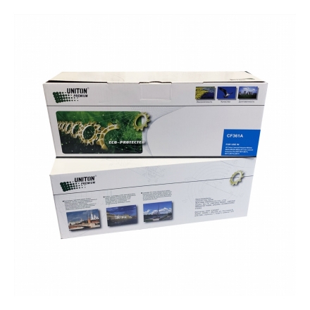 Картридж для HP Color LJ M552/ M553/M577 CF361A (508A) син (10K) UNITON Premium GREEN LINE (Eco Protected)
