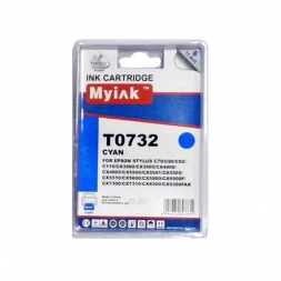 Картридж для (T0732N) EPSON St C79/CX3900/4900/5900 Cyan (11,4ml, Pigment) MyInk SAL