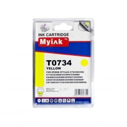 Картридж для (T0734N) EPSON St C79/CX3900/4900/5900 Yellow (11,4ml, Pigment) MyInk SAL