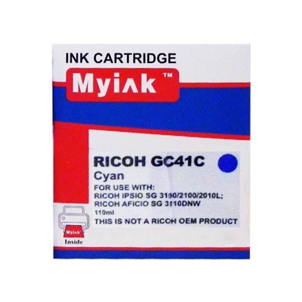 Картридж гелевый для RICOH Aficio SG2100/3110 type GC 41C Cyan (22ml) MyInk