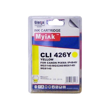 Картридж для CANON CLI-426Y PIXMA iP4840/MG5140/5240/6140/8140 Yellow (9ml, Dye) MyInk