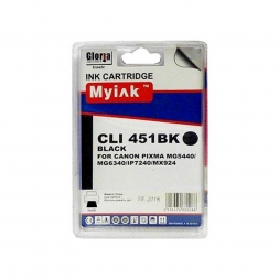 Картридж для CANON CLI-451 XLBK PIXMA iP7240/MG6340/5440/7140 Black (12ml, Dye) MyInk