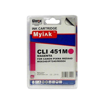Картридж для CANON CLI-451 XLM PIXMA iP7240/MG6340/5440/7140 Magenta (12ml, Dye) MyInk