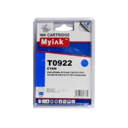 Картридж для (T0922) EPSON St C91/CX4300 Cyan (6,6ml, Pigment) MyInk SAL