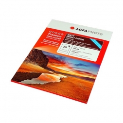 Фотобумага для струйной печати матовая А4, 220 г/м2, 20л, двусторонняя,коробка AGFA