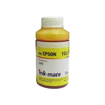 Чернила для EPSON (T6734/T1704) L800/ Expression Home XP-103/203/406 (70мл, yellow, Dye) EIM-801Y Ink-Mate