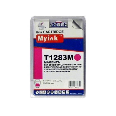 Картридж для (T1283) EPSON St S22/SX125/Office BX305 Magenta (7ml, Pigment) MyInk SAL