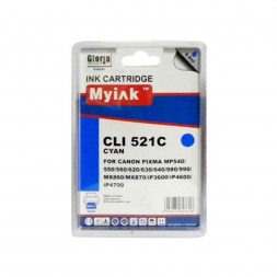 Картридж для CANON CLI-521 C PIXMA iP3600/4600/MP540/620/630/980 Cyan (8,4ml, Dye) MyInk SAL