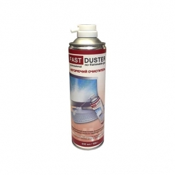 Сжатый газ для удаления пыли и тонера, негорючий (400ml/235g),аэрозоль, 650мл, Fast Duster