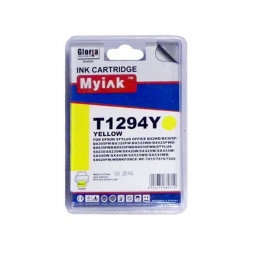 Картридж для (T1294) EPSON St SX420/525/620/Office BX305/525 Yellow (10ml, Pigment) MyInk SAL