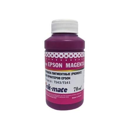 Чернила для EPSON (T143/T141) (70мл, magenta, Pigment) EIM-143PM Ink-Mate