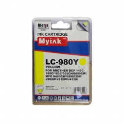 Картридж для Brother DCP-145C/6690CW/MFC-250C (LC980Y) Yellow (18ml, Dye) MyInk SAL