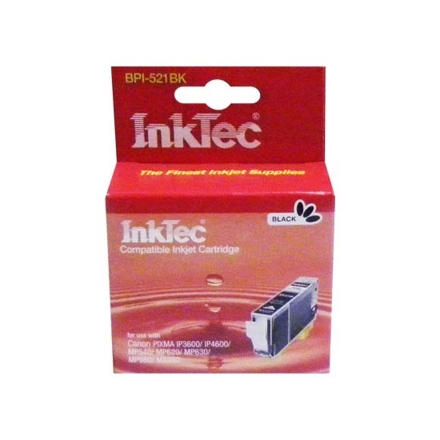 Картридж для CANON CLI-521BK PIXMA iP3600/4600/MP540/620/630/980 Black (9ml) InkTec