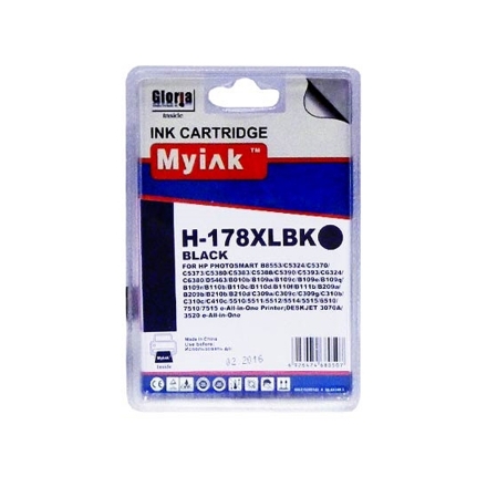 Картридж для (178 XL) HP PhotoSmart D5463 CN684 Black (18,6ml, Pigment) MyInk
