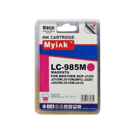 Картридж для Brother DCP-125/315W/515W/MFC-265W/410/415W (LC39/985M) Magenta (12 ml, Dye) MyInk