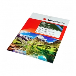 Плёнка глянцевая прозрачная А4, 100мкм, 10л, для печати слайдов, коробка AGFA