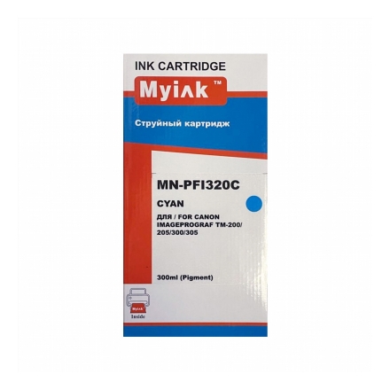 Картридж для CANON PFI-320C TM-200/205/300/305 Cyan (300ml, Pigment) MyInk
